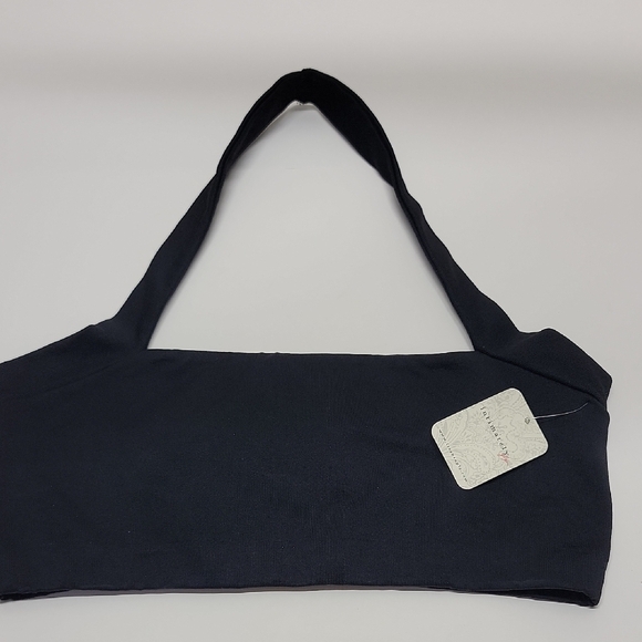 Free People Other - FREE PEOPLE INTIMATELY NWT BLACK BANDEAU BRALETTE HALTER SIZE M - L